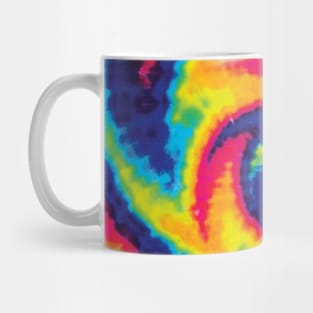 Wig Wag Spiral Rainbow Tie Dye Mug